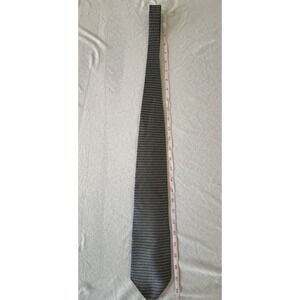 Kenneth Cole New York Gray Textured Silk Neck Tie Classic Modern
